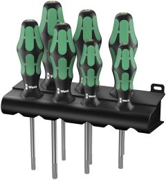 Wera 05223161001 367/7 TORX HF Kraftform Plus Schroevendraaierset met vasthoudfunctie + houder, 7-delig