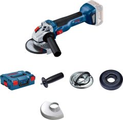 Bosch Blauw GWS 18V-10 Accu Haakse Slijper 18V excl. accu"s en lader 125 mm in L-BOXX 06019J4003