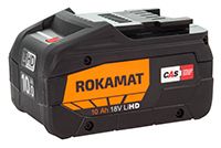 Rokamat Accu 18 volt 10.0 Ah Li-ion