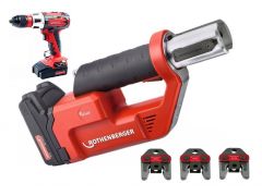 Rothenberger 1000002287 Romax Compact TT Set SV15-22-28 Accuperstang 18V 2,0Ah Li-Ion + RO DD60 accuboormachine