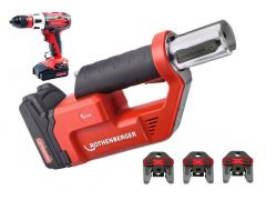 Rothenberger 1000002288 Romax Compact TT Set M15-22-28 Accuperstang 18V 2,0Ah Li-Ion + RO DD60 accuboormachine