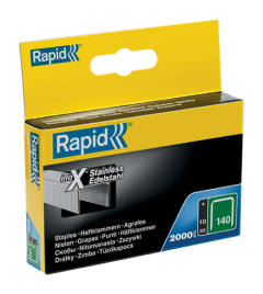 Rapid Nr. 140 vlakdraadnieten RVS 10 mm 11910733 2.000 stuks