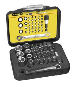 Stanley 1-13-907 Bitset Expert Pro 1/4" - Ringsteeksleutel (40 delig)