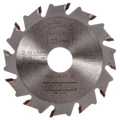 DeWalt DT1306-QZ 12-tandig freesblad voor lamellen 102 x 3.9 x 22 mm