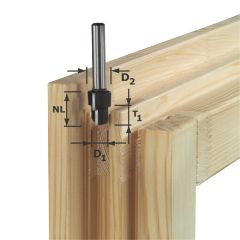 Festool 492713 Stappenfrees HW schacht 12 mm HW D16,3/12,3/9,3 S12