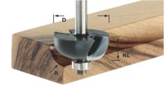 Festool 491018 Holprofielfrees HW schacht 8 mm HW S8 D25,5/R6,35 KL