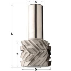 CMT 145.501.61 Diamant frees met met 40° scherende snij-plaketten 50mm, schacht 25x55mm