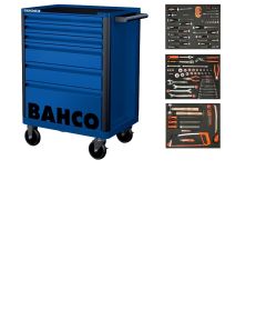 Bahco 1472K6BLUE-FULL3 Gereedschapswagen blauw 130-delig