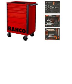 Bahco 1472K6RED-FULL3 Gereedschapswagen rood 130-delig