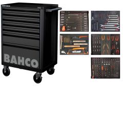 Bahco 1472K7BLACK-FULL5 Gereedschapswagen zwart 193-delig