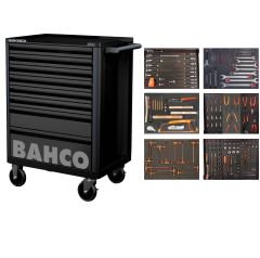 Bahco 1472K8BLACK-FULL6 Gereedschapswagen zwart 205-delig