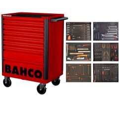 Bahco 1472K8RED-FULL6 Gereedschapswagen rood 205-delig