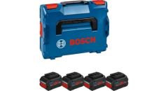 Bosch Accu Set in L-Boxx - 4 x Accu ProCore 18V 5.5 Ah Li-ion 1600A02A2U