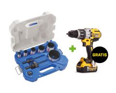 Lenox 1768436SET 9-delige bi-metalen gatzagenset + Dewalt DCD996P2 XRP accuklopboormachine 18V 5.0Ah Li-Ion