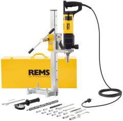 Rems 180033 R220 Picus DP Set Simplex 2 diamantboormachine met micro impuls techniek + boorstandaard Simplex 2