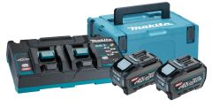 Makita 191U00-8 Startset XGT DC40RB Duolader + 2 x Accu BL4040 40V max 4.0Ah in MBox