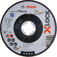 Bosch 2608619252 X-LOCK Doorslijpschijf Expert for Metal 115 mm x 1,6 mm AS 46 S BF