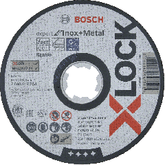 Bosch 2608619263 X-LOCK Doorslijpschijf Expert for Inox + Metal 115 mm AS 60 T INOX BF