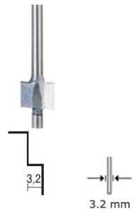 Proxxon 29038 Vormfrees 6.4 mm schacht 3.2 mm