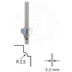 Proxxon 29040 Kantenfrees met looprol 5mm schacht 3.2 mm