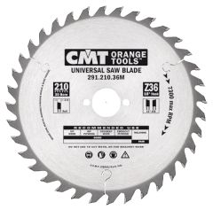 CMT 291.190.32FF HM-zaagblad afkorten/schulpen 190 x FF x 32T