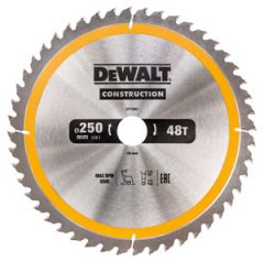 DeWalt DT1957-QZ Cirkelzaagblad 250 x 30 x 48T ATB 10Â°