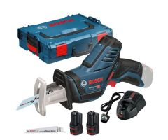 Bosch Blauw GSA 12V-14 Accureciprozaag 12 Volt 3,0Ah Li-Ion in L-Boxx 060164L976