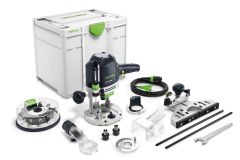 Festool 576540 OF 1400 EBQ-Plus bovenfreesmachine + Box-OF-S 8/10x Freesbox