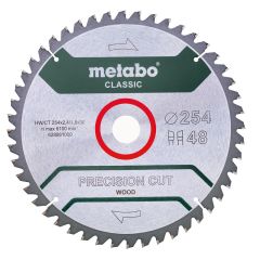 Metabo 628061000 Cirkelzaagblad HW/CT 254 X 30, 48T, Classic