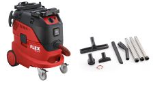 Flex-tools 465704 VCE44M AC-SET Veiligheidsstofzuiger met automatische filterreiniging, 42 L, klasse M + reinigingsset