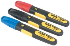 Stanley 0-47-315 FatMax Markeerstift Rood/Zwart/Blauw (x3)