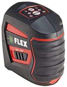 Flex-tools 509833 ALC 2/1-G/R Zelfnivellerende kruislijnlaser groen