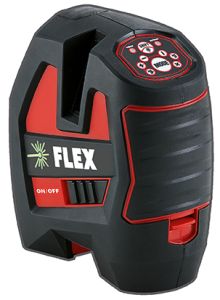 Flex-tools 509841 ALC 3/1-G/R Zelfnivellerende kruislijnlaser groen