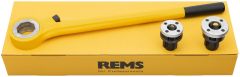 Rems 520008 Eva Set R 1/2-3/4" Handdraadsnij-ijzer met snelwisselsnijkoppen