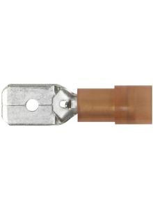 Wiha C161E005010 Vlakke steker geïsoleerd 100 st. conform DIN 0.5 - 1 mm²; 6.3 x 0.8 mm