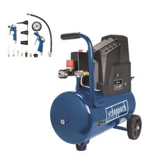 Scheppach 5906146901 Compressor HC30o met 13-delige accessoireset en slang