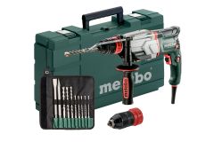 Metabo 600697510 UHE 2660-2 Quick SET Multi-hamer + snelspanboorhouder 800 Watt 18 Nm 2,8 Joule +  10-delige boor/beitelset