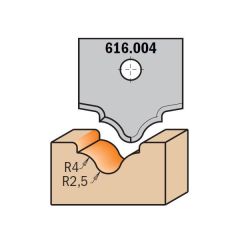 CMT 616.004 Profielmessen voor profielfrees 616.200, profiel 004