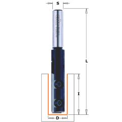 CMT 652.161.11 Rechte frees met wisselbare messen laminaten Z1 16 mm schacht 12 mm