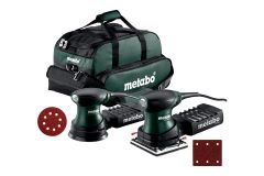 Metabo SET - FSR200 handpalmvlakschuurmachine + FSX200 handpalmexcenterschuurmachine in tas 691125000