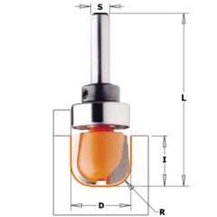 CMT 751.00211B Bolle Radiusfrees + geleidelager op schacht R=6,4 schacht 6 mm