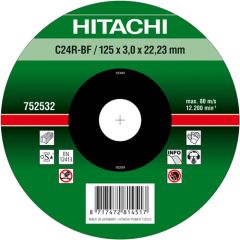 Hitachi 752531 C24R Doorslijpschijf voor steen 115 x 3 x 22,23 mm per 25 stuks