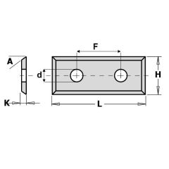 CMT 790.295.06 WPL wisselmes S1920 29,5x12x1,5 mm (10 stuks)