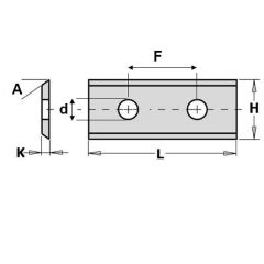 CMT 790.250.06 WPL wisselmes S1920 25x12x1,5 (10 stuks)