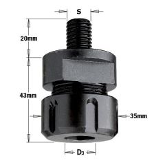 CMT 796.142.00 Freesdragermandrijn ER20 voor freesmachine 6-12,7 schacht M14x2