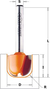 CMT 851.001.11 Kop-en schotelfrees, HW profielfrees 11,1 mm R= 3,2 mm schacht 1/4"