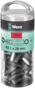 Wera 05072444001 Bitset 855/1 Z DIY Pozidriv PZ 1 x 25 mm 100-Delig in grootverpakking