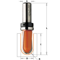 CMT 914.16011B Bolle Radiusfrees + geleidelager op schacht 15,8 mm schacht 8 mm