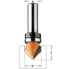 CMT 915.16011B V-Groef frees 90° + geleidelager op schacht 16 mm schacht 8 mm