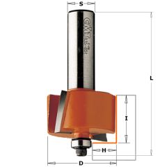 CMT 935.317.11 Rabatfrees + kopse geleider 31,7 x 12,7 mm schacht 8 mm